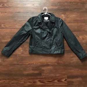 Matte Black Crop Moro Jacket